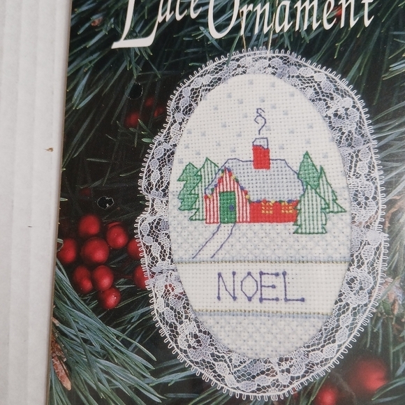 VTG Designs for the Needle Christmas Ornament Cross Stitch Kit 1250 Noel House - Picture 3 of 6